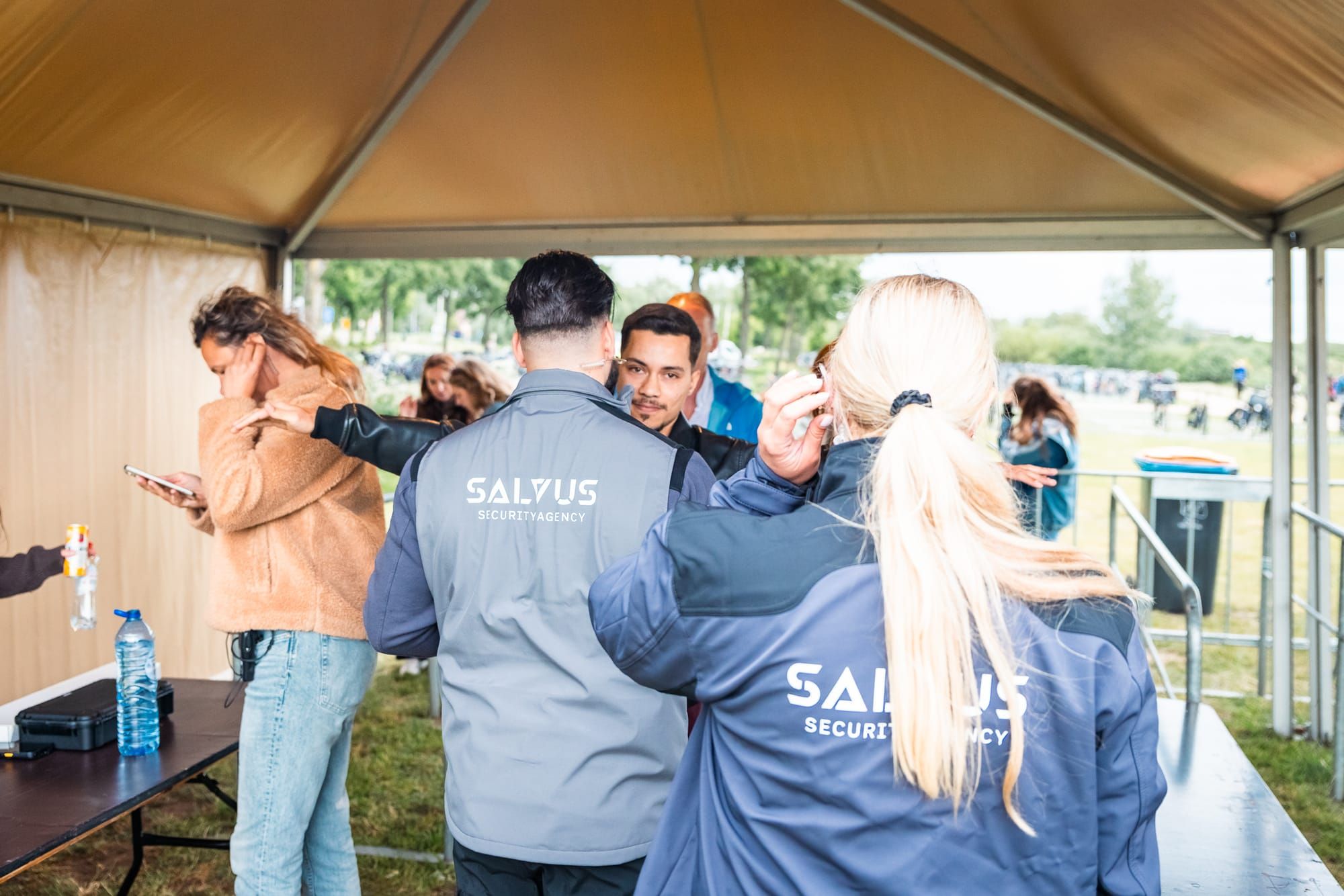 Salvus Security aan het werk, horeca portiers