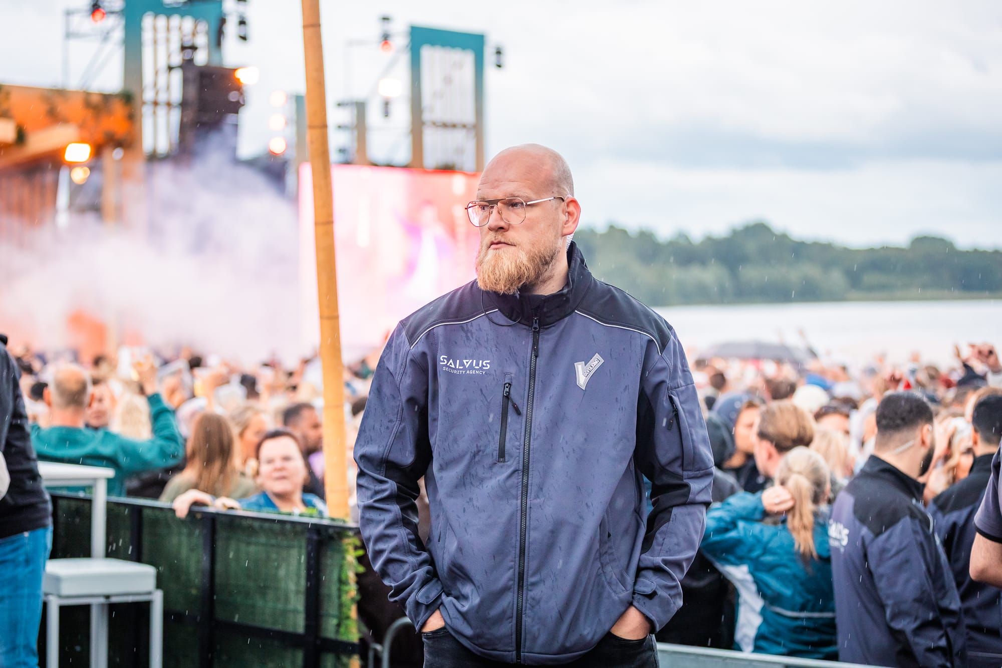 Salvus Security aan het werk, brandwacht
